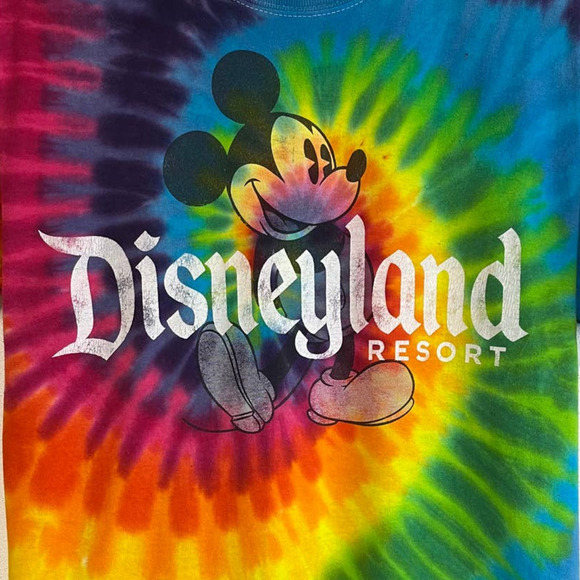Disney Parks Resort Tie Dyed Mickey Mouse Disneyland T Shirt Size M - Picture 6 of 6